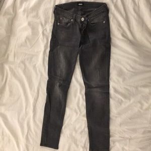 Grey Hudson skinny jeans